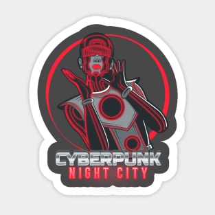 Cyberpunk Night City Sticker